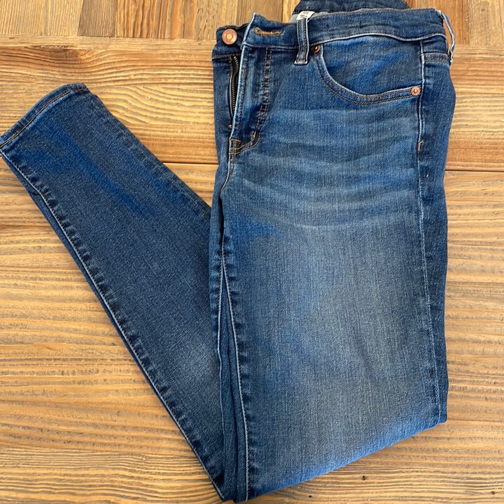 J.crew 8” toothpick jeans size 30T
